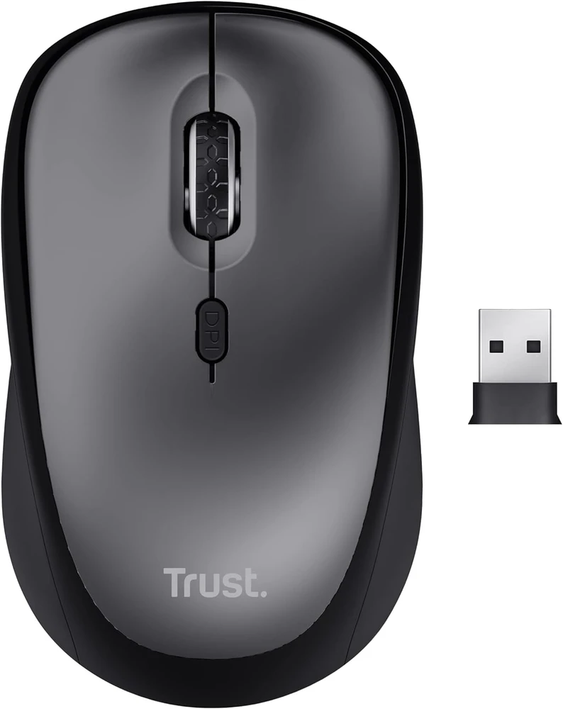 Pelė Trust YVI+ tyli juoda (25512)