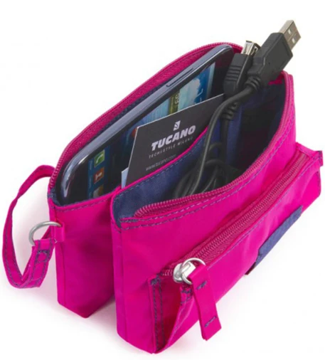 Tucano Tucano „Lampino Pouch“ universalus dėklas telefonams ir kitiems įrenginiams iki 5,5 colio (15 cm x 10 cm) Rožinė