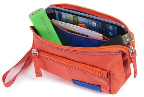 Tucano Tucano „Lampino Pouch“ universalus dėklas telefonams ir kitiems įrenginiams iki 5,5 colio (17 cm x 10 cm) Oranžinis
