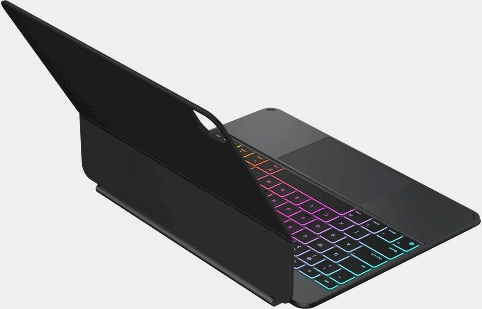 Dėklas Typecase Edge Pro su klaviatūra for Apple iPad Pro 13″ M4 2024 / M5 2025 juodos spalvos