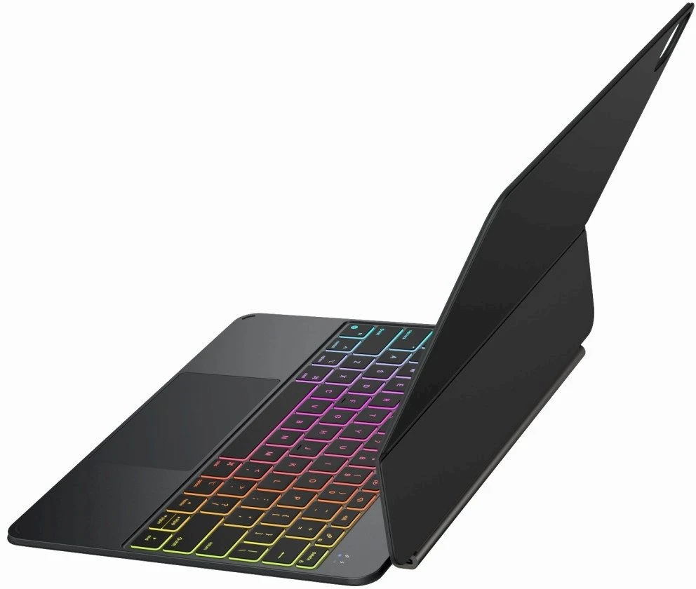 Dėklas Typecase Edge Pro su klaviatūra for Apple iPad Pro 13″ M4 2024 / M5 2025 juodos spalvos