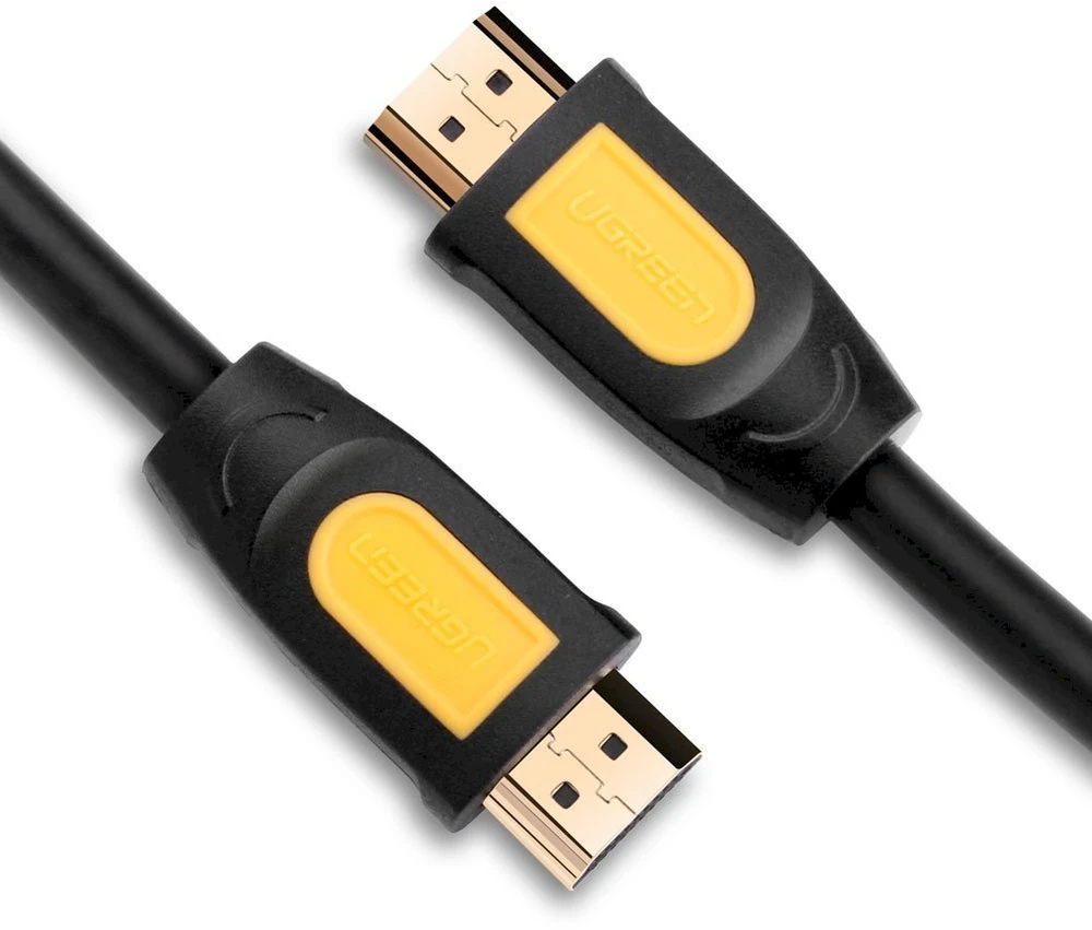 Kabelis HDMI 2.0 UGREEN HD101, 4K 60Hz, 1m (juoda-geltona)