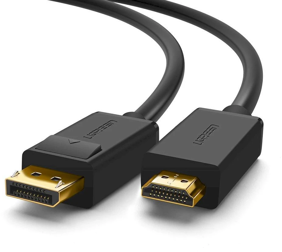 Kabelis Ugreen DP101 DisplayPort to HDMI 2.0m juodas