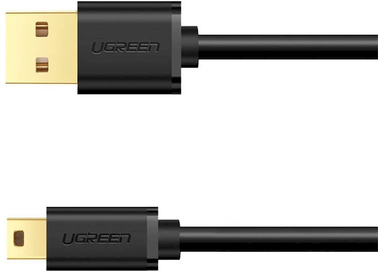Kabelis USB 2.0 UGREEN 10355B, vyriškas, mini USB, 1m