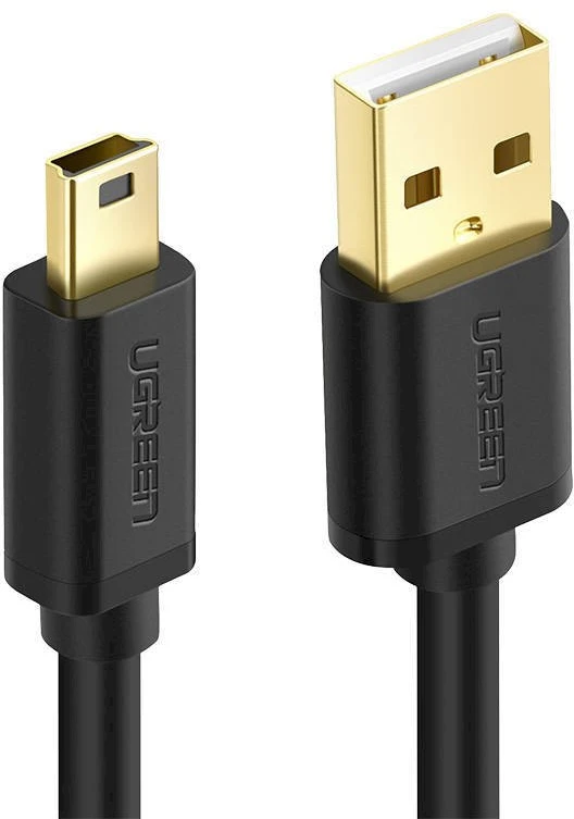Kabelis USB 2.0 UGREEN 10355B, vyriškas, mini USB, 1m