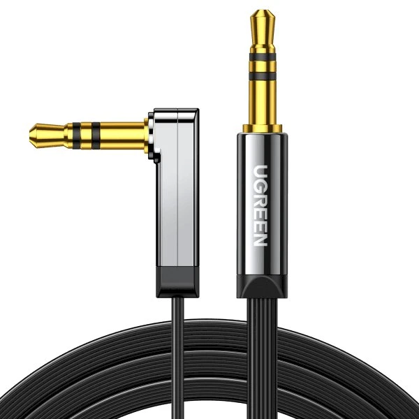 UGREEN Mini AUX 3.5mm kampinis kabelis 2m