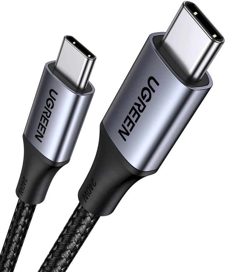 Laidas USB-C į USB-C UGREEN 15311, 1m (pilkas)