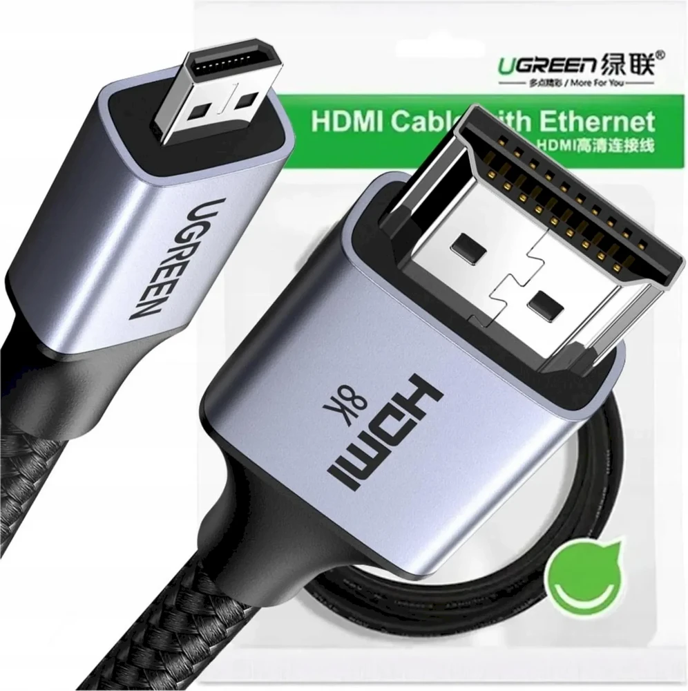 Mikro HDMI – HDMI kabelis 8K UGREEN HD164 2m