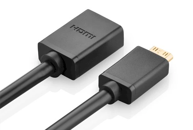 iLike UGREEN 20137 Mini HDMI adapteris į HDMI, 22cm - Juodas