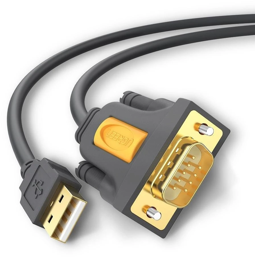 Kabelis USB Ugreen USB-A - RS-232 2 m Pilka (20222)