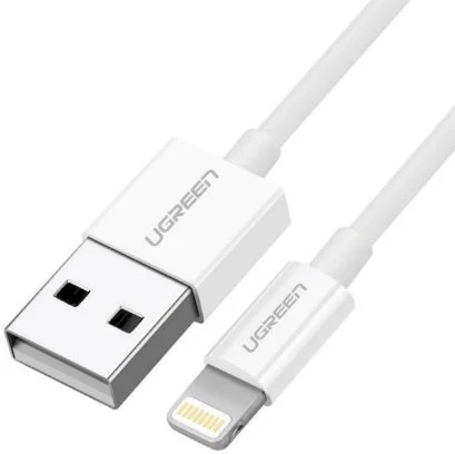 UGREEN nikeliuotas USB - Lightning laidas MFi 1m