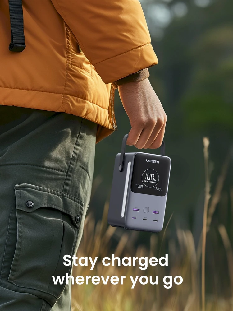 LiPo išorinis akumuliatorius (Powerbank) 48000mAh 300W 3xUSB-C, 2xUSB PB770 UGREEN