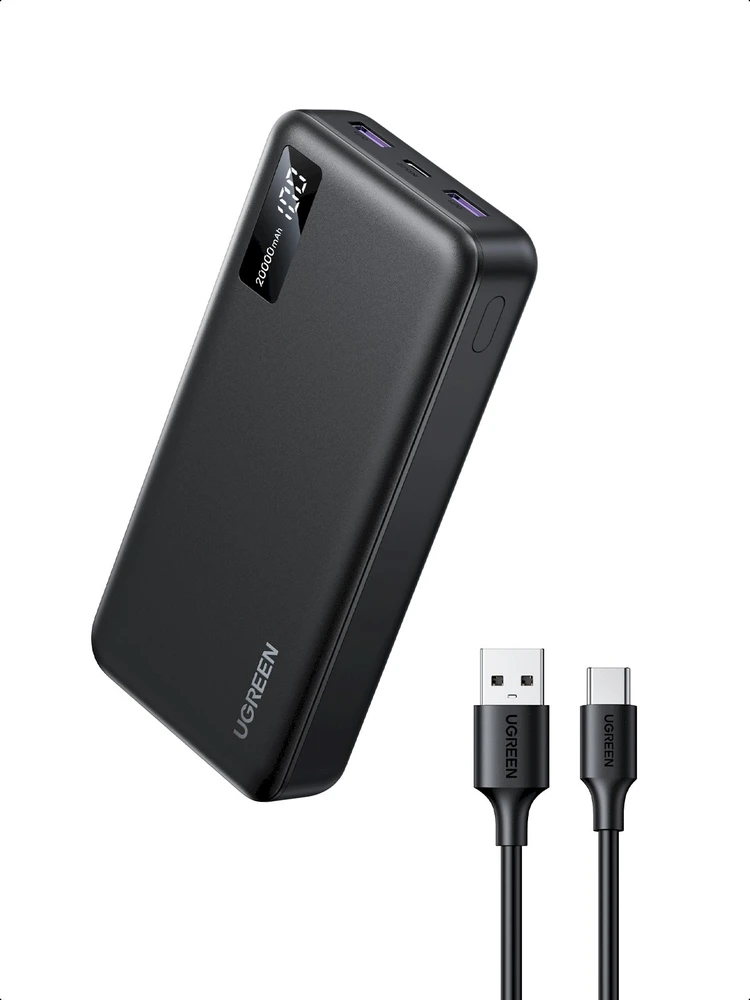 Išorinė baterija Power Bank Ugreen PB313 20W 20000mAh (25683) juoda