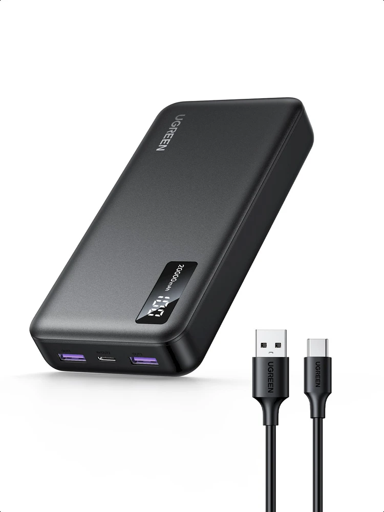 Išorinė baterija Power Bank Ugreen PB313 20W 20000mAh (25683) juoda
