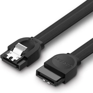 SATA UGREEN US217 kabelis 0.5m - Juodas
