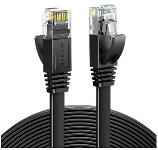 UGREEN Ethernet RJ45 plokščias tinklo kabelis CAT.6 UTP 1m - Juodas