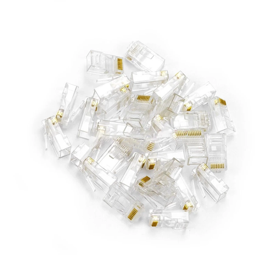Moduliniai kištukai RJ45 Cat 6 UGREEN 50961, 10 vnt - skaidrūs