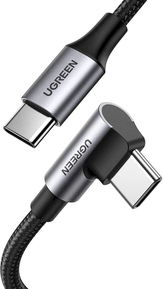 Kampinis įkrovimo laidas UGREEN US334 USB-C–USB-C, 5 A, PD 100 W, 1 m