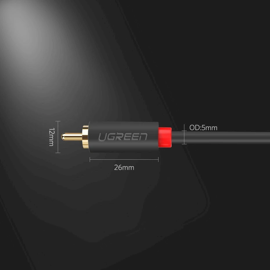 UGREEN 2RCA Cinch - 2RCA kabelis 2m