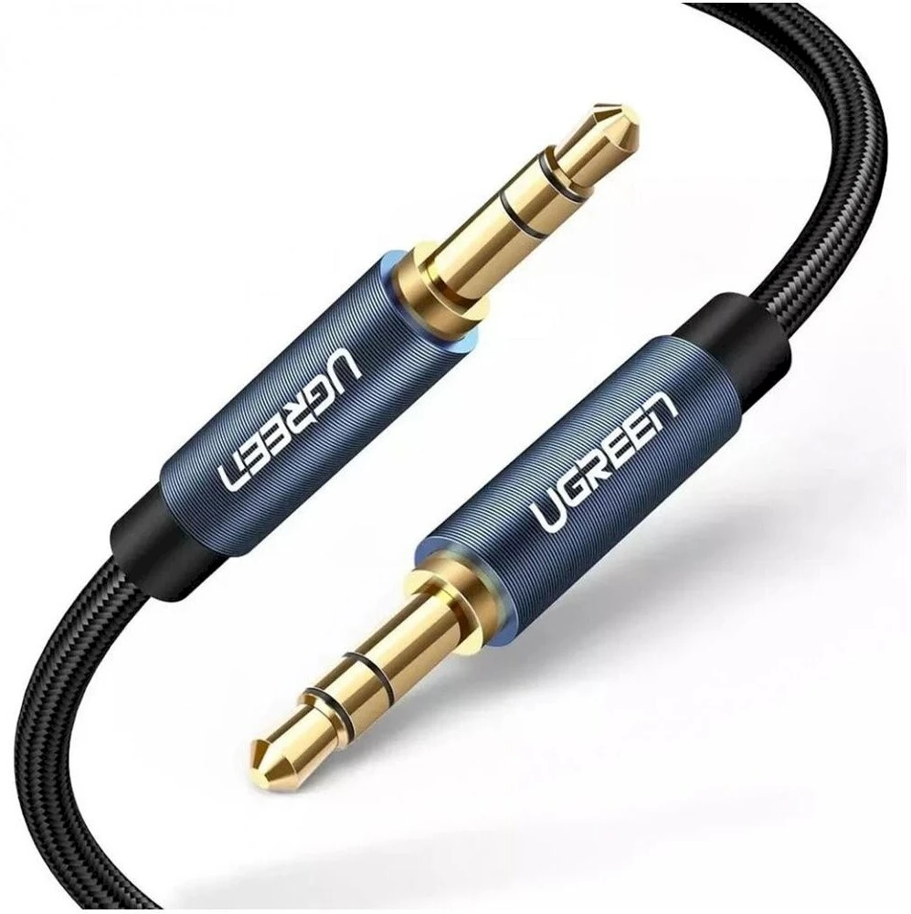 UGREEN mini lizdas 3.5 mm AUX kabelis 1.5 m mėlynas
