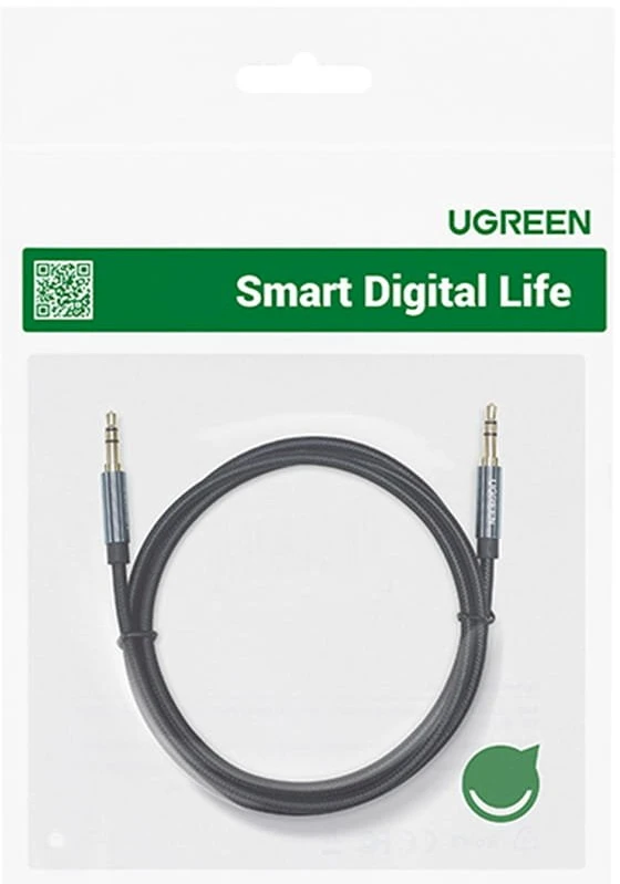 UGREEN mini lizdas 3.5 mm AUX kabelis 1.5 m mėlynas
