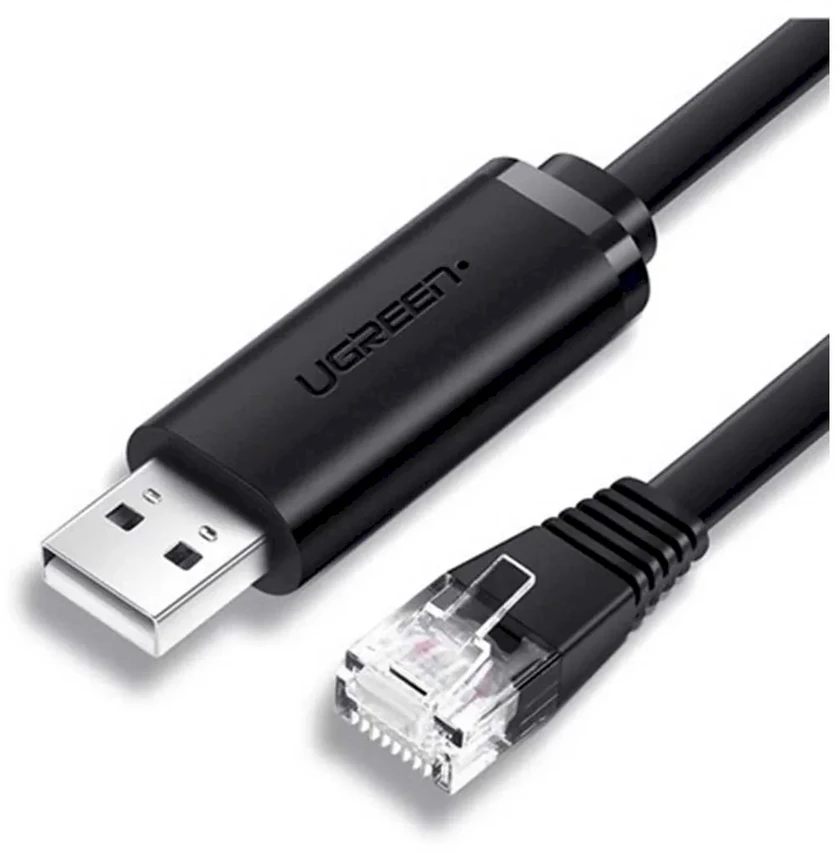 Ugreen Kabelis konsolowy USB do RJ45 Ugreen CM204, 3m (juoda)