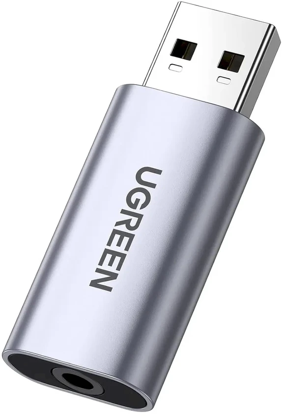 UGREEN CM383 USB į mini lizdo 3.5 mm garso adapterį