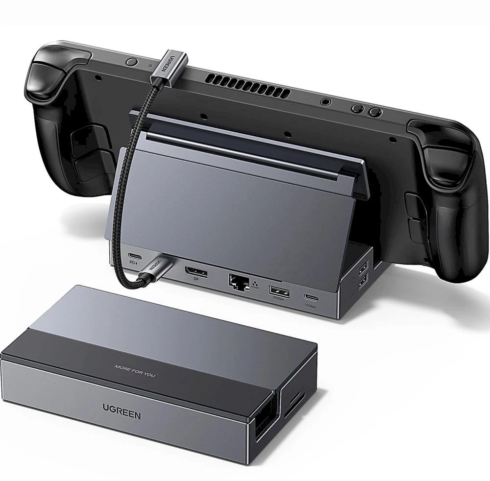 „Ugreen“ „Steam Deck“ doko šakotuvas USB-C 9w1 4K 120Hz - pilka