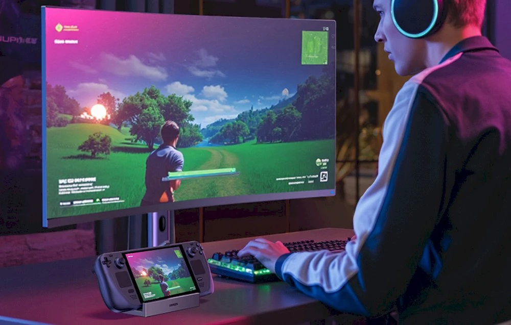 „Ugreen“ „Steam Deck“ doko šakotuvas USB-C 9w1 4K 120Hz - pilka