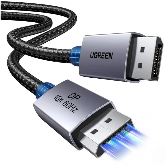 Kabelis Ugreen DisplayPort - DisplayPort 0,5 m sidabrinė (55566)