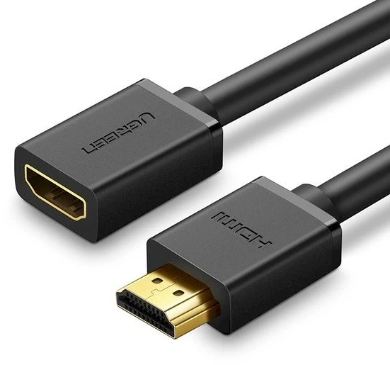 UGREEN HD107 HDMI kištukas į HDMI lizdą FullHD 3D 1m - Juodas