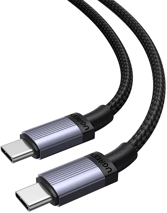 USB-C į USB-C Ugreen L532, Power Delivery (PD) 240W, 480Mbps, 3m (pilka)