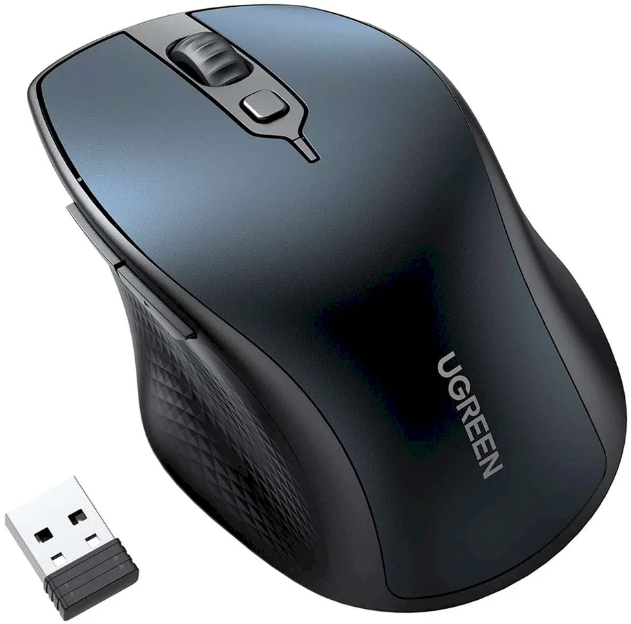 Belaidė pelė UGREEN MU101 2.4G+BT (mėlyna)