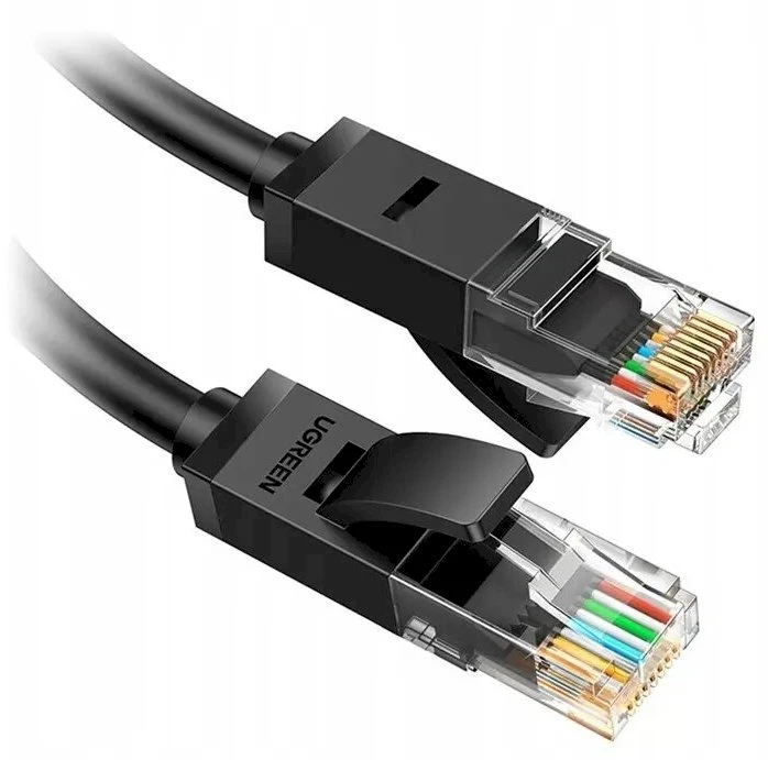 Ugreen NW102 Apvalus tinklo kabelis RJ45, Cat.6, UTP, juoda, 30 m (20168)