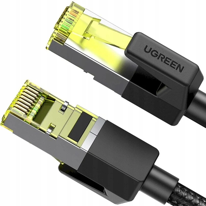 UGREEN NW150 pintas tinklo kabelis, Ethernet RJ45, Cat.7, F/FTP, 5m (juoda)