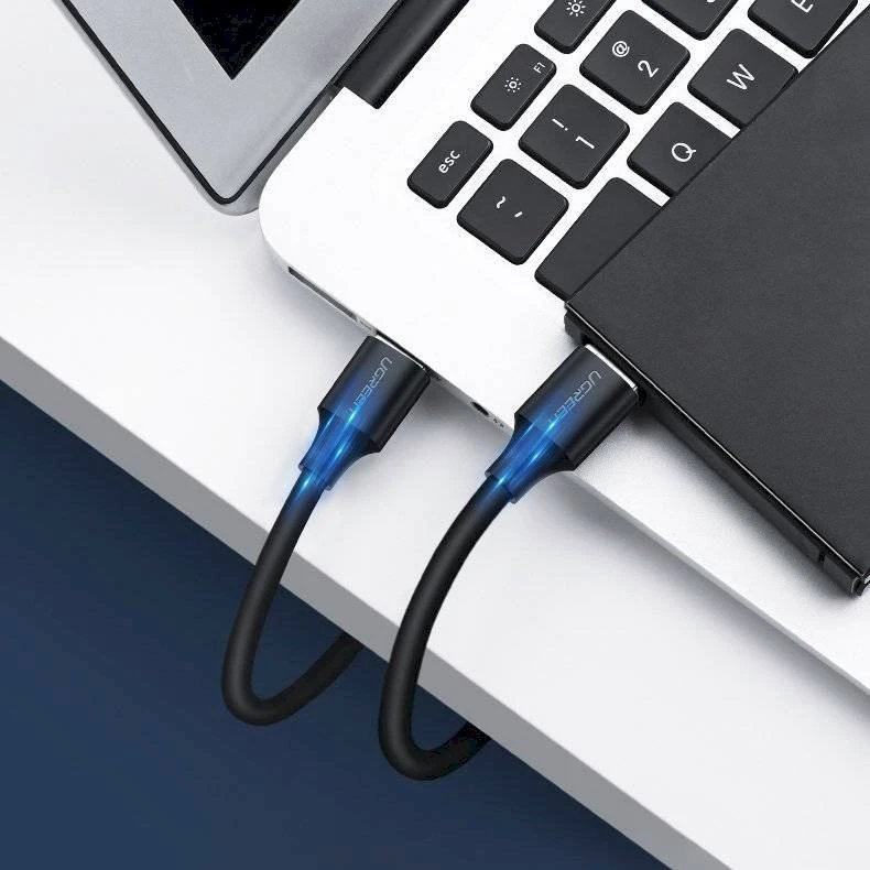 UGREEN USB 2.0 to USB 2.0 US102, M-M 0.5m (juodas