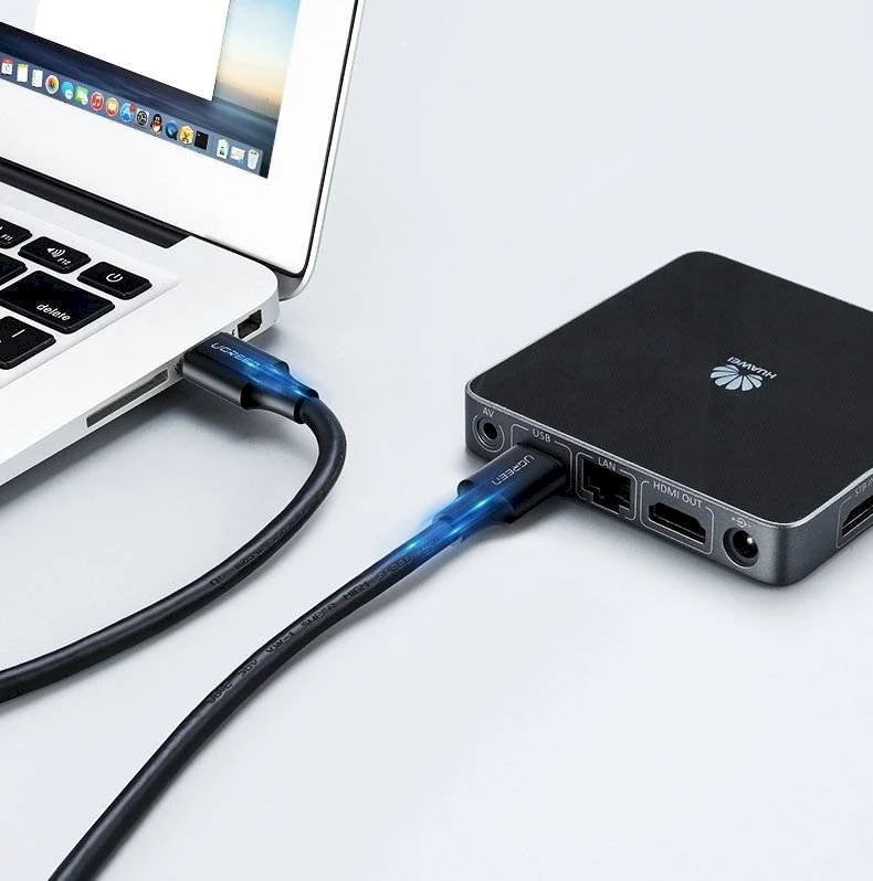 UGREEN USB 2.0 to USB 2.0 US102, M-M 0.5m (juodas