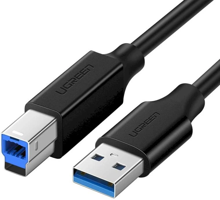 USB 3.0 AB UGREEN US210 kabelis spausdintuvui 1m