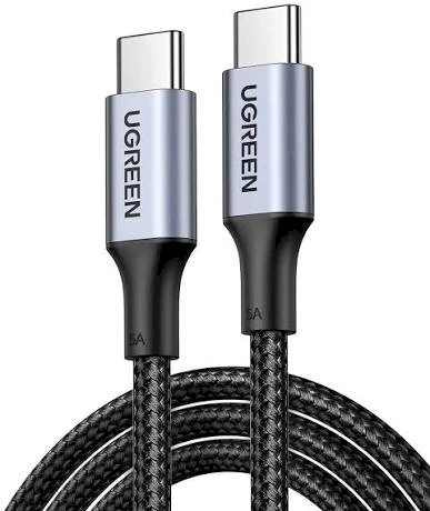 USB C į USB C laidas UGREEN US316, 100W, 3m - juodas