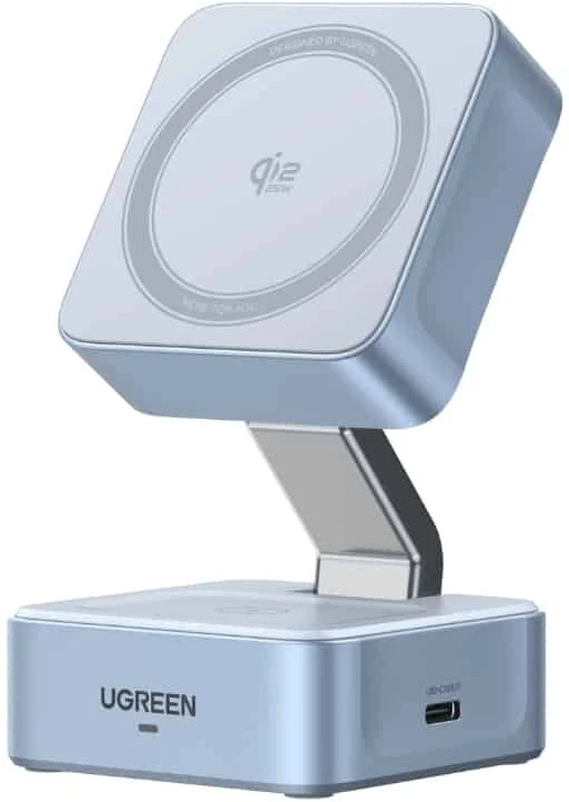 Ugreen Belaidis magnetinis įkroviklis MagFlow Qi2 Apple įrenginiams 25W