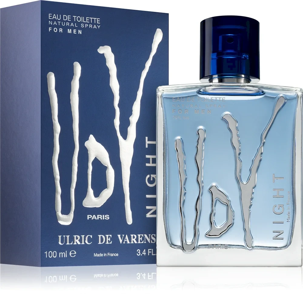 Tualetinis vanduo Ulric De Varens Night For Men Eau De Toilette Purškiklis, 100ml