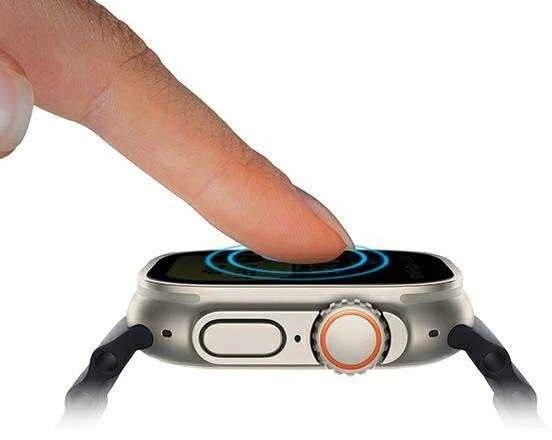 UNIQ Optix Vivid Apple Watch Ultra 49 mm skaidrus grūdintas stiklas su aplikatoriumi UNIQ-49MM-VIVIDCLEAR