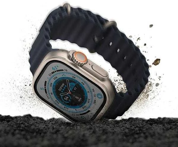 UNIQ Optix Vivid Apple Watch Ultra 49 mm skaidrus grūdintas stiklas su aplikatoriumi UNIQ-49MM-VIVIDCLEAR