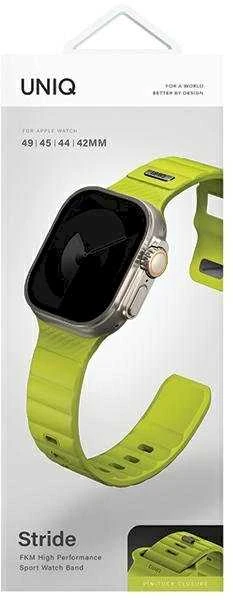 UNIQ apyrankė Stride Apple Watch Series 1/2/3/4/5/6/7/8/9/SE1/2/3/Ultra1/2/3 42/44/45/49mm FKM Rubber