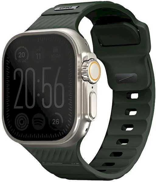 UNIQ apyrankė Stride Apple Watch Series 1/2/3/4/5/6/7/8/9/SE/SE2/SE3/Ultra1/2/342/44/45/49mm FKM Rubber