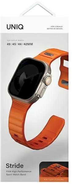 UNIQ apyrankė „Stride Apple Watch Series1/2/3/4/5/6/7/8/9/SE/SE2/SE3/Ultra1/2/3 42/44/45/49mm FKM Rubber“