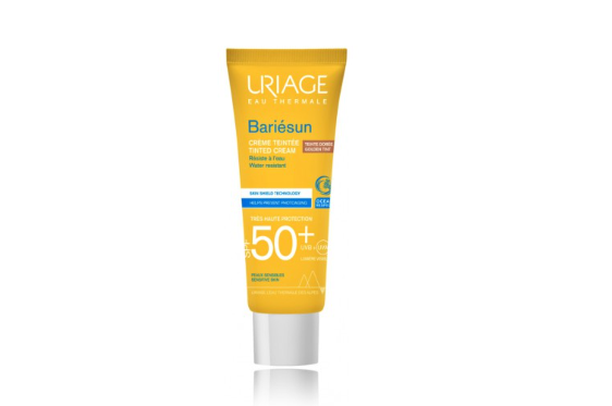Uriage Bariesun Tinted Kreminis SPF50+ apsauginis spalvą suteikiantis kremas veidui, atspalvis: Golden Tint, 50 ml