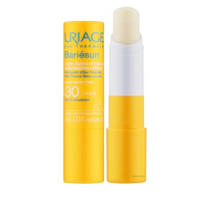 Uriage Bariésun Moisturizing Lipstick Lūpų balzamas SPF 30 nuo saulės saugantis lūpų balzamas, 4 g