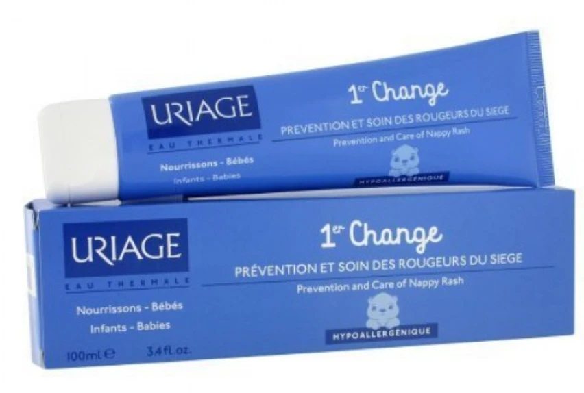 Uriage Kreminis 1st Change Prevention and Care Of Nappy Rash kūdikių kremas nuo sauskelnių bėrimų