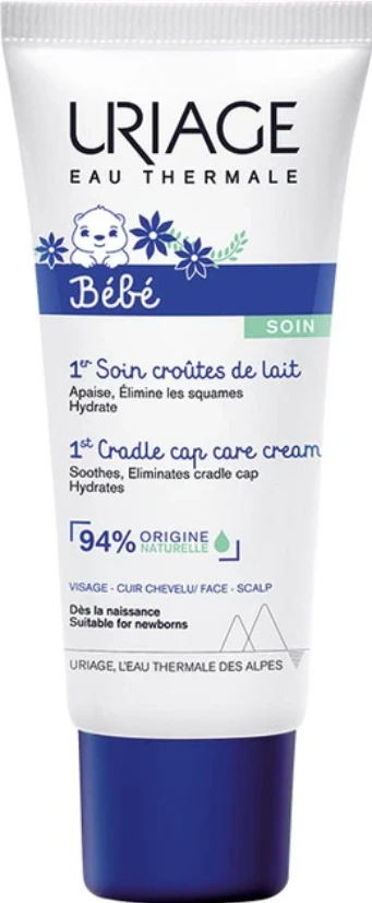 Uriage Bébé 1st Cradle Cap Care kremas kūdikių pleiskanų luobelei šalinti 40ml